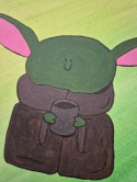 "Baby Joda" 25x25
