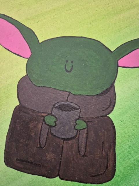 "Baby Joda" 25x25