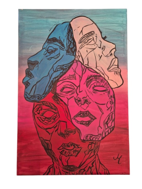 "Cztery twarze" 90x60