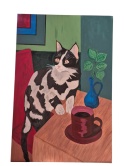 "Kot w paski" 100x70